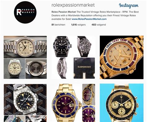 rolex passion market instagram|vintage rolex market.